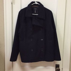 American Eagle black pea coat